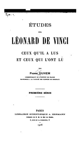 Études sur Léonard de Vinci ..