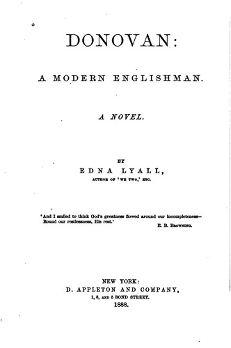 Donovan: a Modern Englishman: A Novel