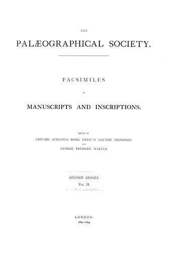 Facsimiles of manuscripts and inscriptions
