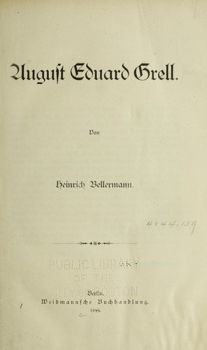 August Eduard Grell