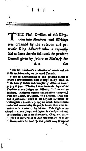 An account of the ancient division of the English nation into hundreds and tithings