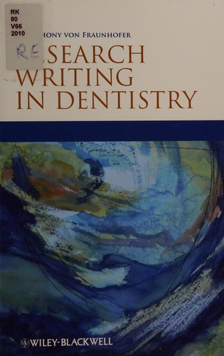 Research writing in dentistry