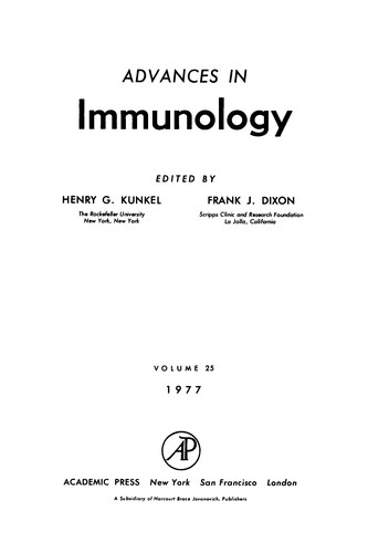 Advances in immunology