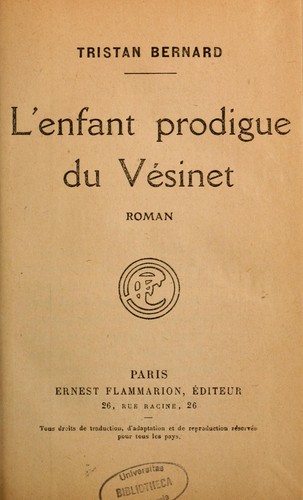L' enfant prodigue du Vésinet