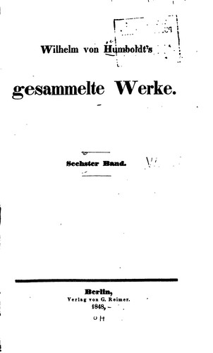 Gesammelte Werke..