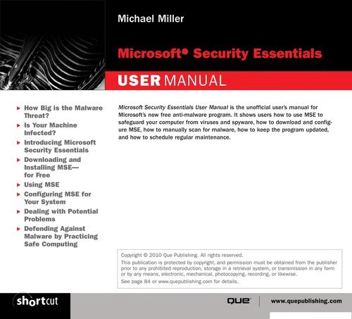 Microsoft security essentials user manual