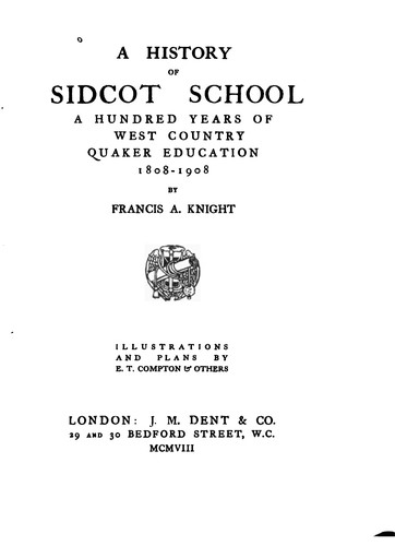 A history of Sidcot School