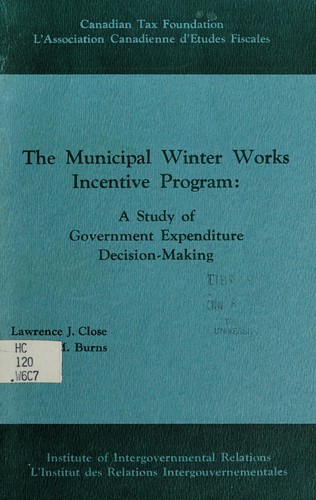 The Municipal Winter Works Incentive Program