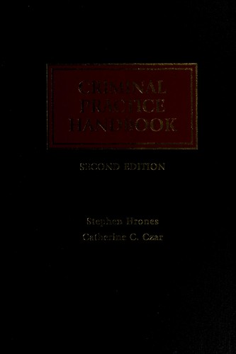 Criminal practice handbook