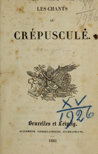 Les chants du crépuscule