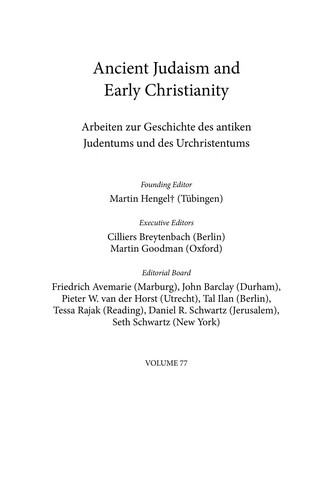 Studies in the archaeology and history of Caesarea Maritima