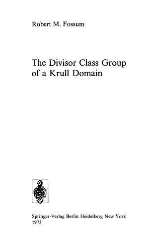 The divisor class group of a Krull domain