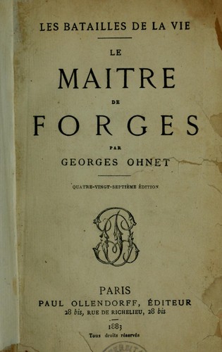 Le maître de forges