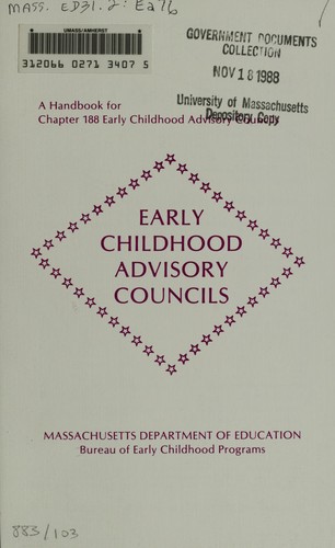 A handbook for chapter 188 early childhood advisory councils
