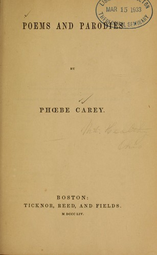Poems and parodies