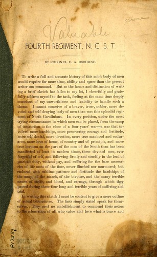 Fourth Regiment, N.C.S.T.