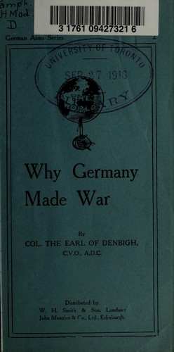 Why Germany made war