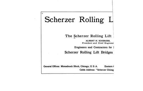 Scherzer rolling lift bridges