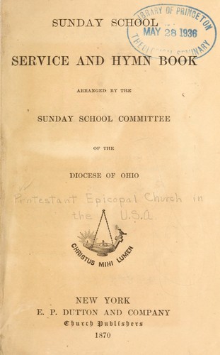 Sunday school service and hymn book