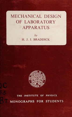 Mechanical design of laboratory apparatus