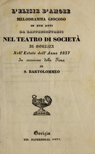 L'elisir d'amore