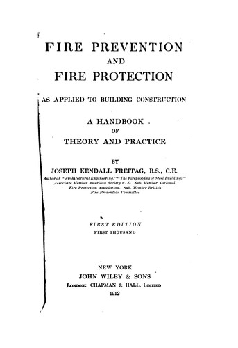 Fire prevention and fire protection as applied to building construction