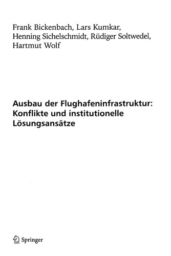 Ausbau der Flughafeninfrastruktur: Konflikte und institutionelle Lo sungsansa tze