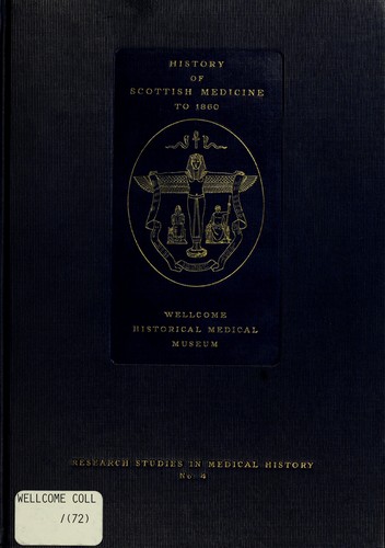 History of Scottish medicine to 1860