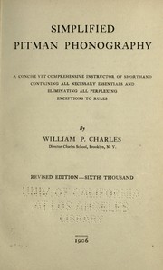 Simplified Pitman phonography