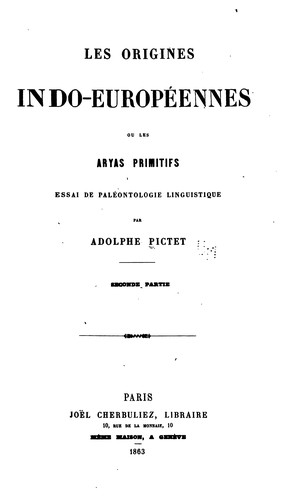 Les origines indo-européenes