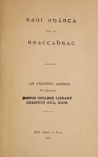 Naoi ndánta leis an Reaċtaḃraċ