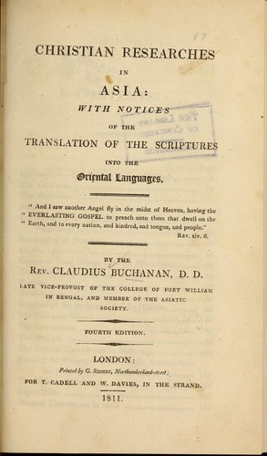 Christian researches in Asia