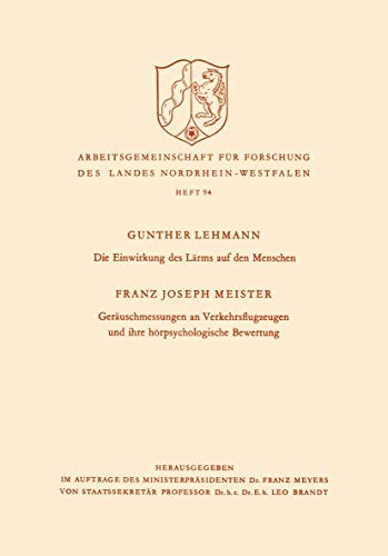 Die Einwirkung des Lärms auf den Menschen
