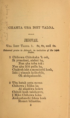 Chahta vba isht taloa holisso