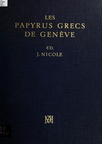Les papyrus de Genève