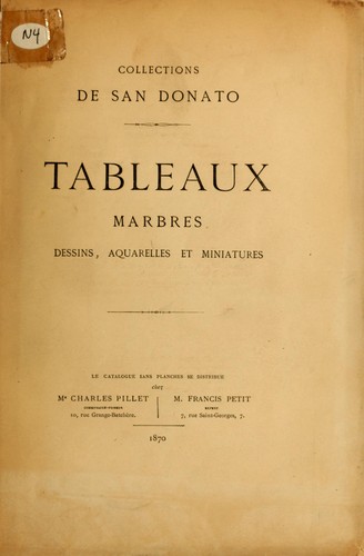 Tableaux, marbres, dessins, aquarelles et miniatures