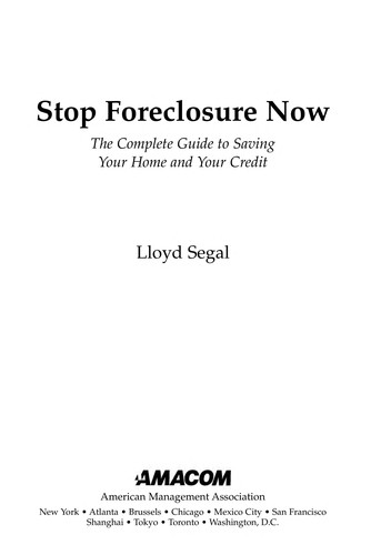 Stop foreclosure now