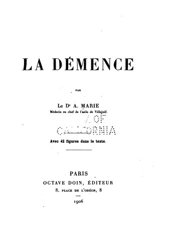 La démence