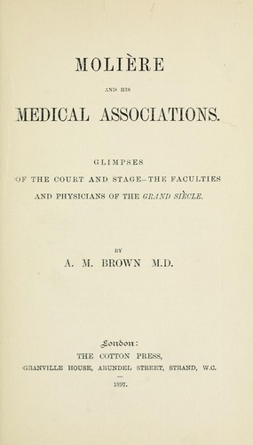 Molière and his medical associations