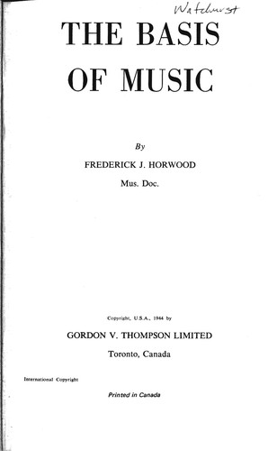 The basis of music