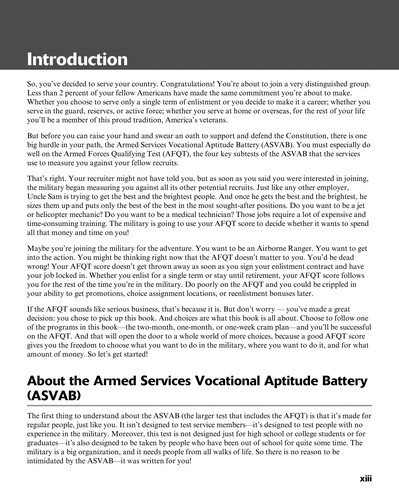 ASVAB AFQT Cram Plan