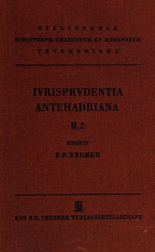 Iurisprudentiae antehadrianae quae supersunt