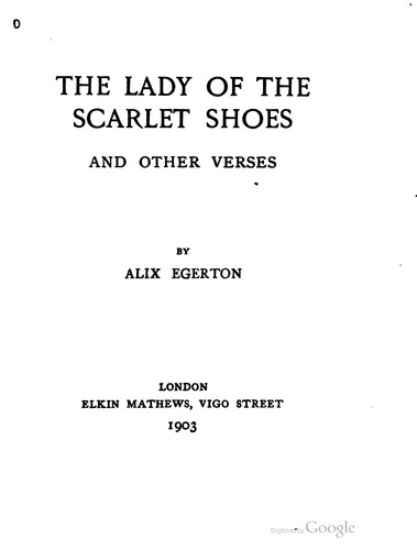 The lady of the scarlet shoes