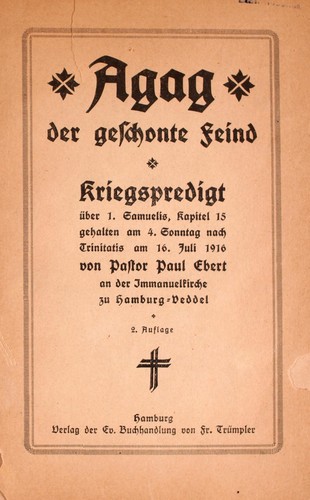 Agag der geschonte Feind