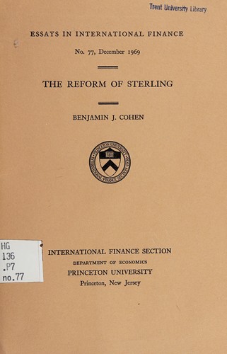 The reform of sterling