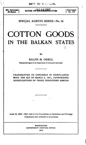 Cotton goods in the Balkan states
