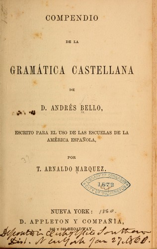 Compendio de la gramática castellana