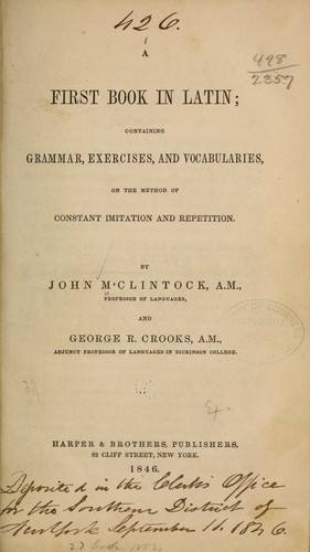 A first book in Latin