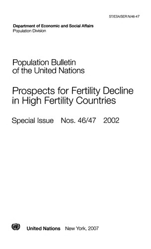 Prospects for fertility decline in high fertility countries