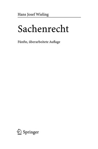Sachenrecht